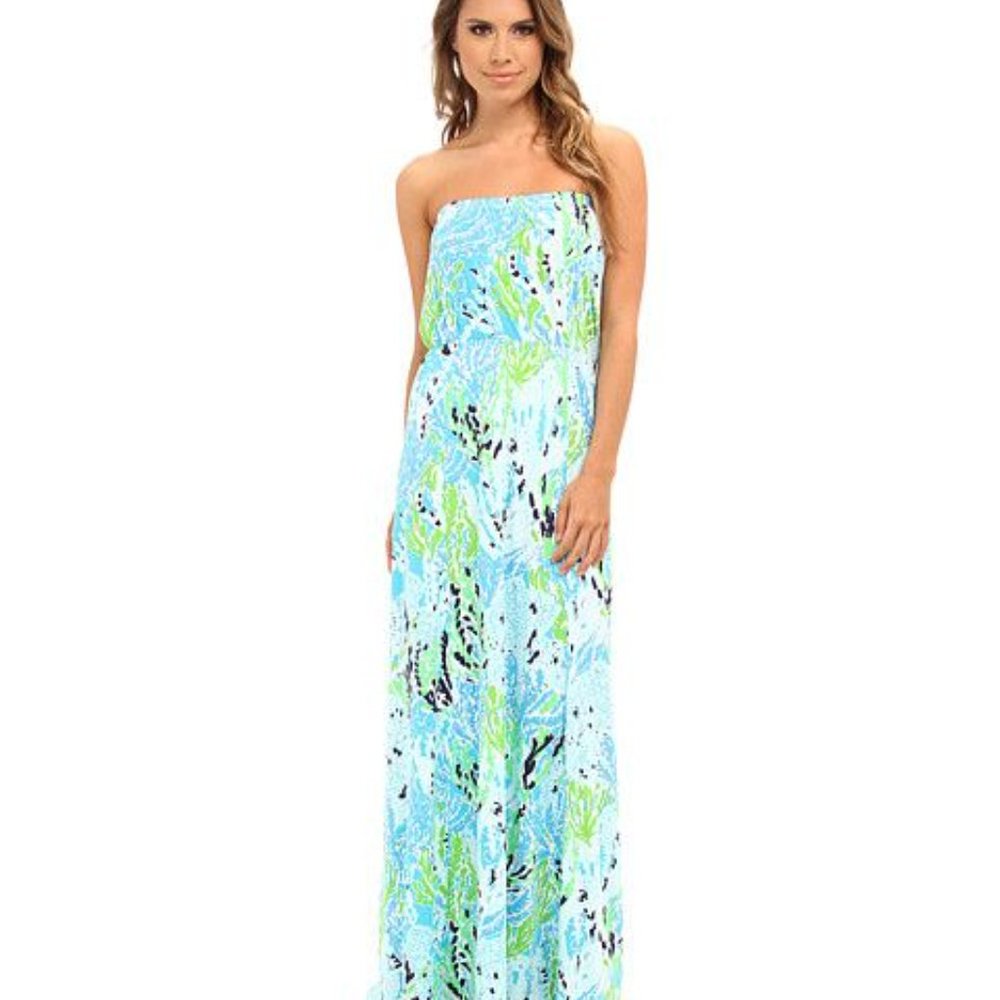 Lilly Pulitzer Marlisa Strapless Maxi Tube Dress